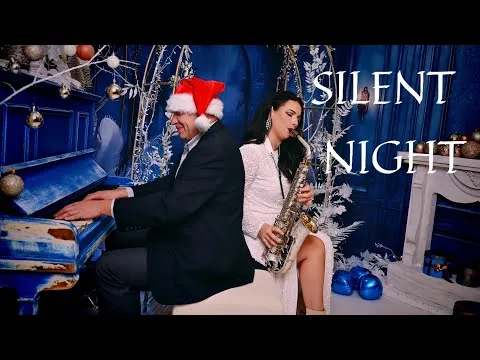 Саксофонист KristinSax - Silent Night - Christmas Saxophone cover ft. Bil Vasilev