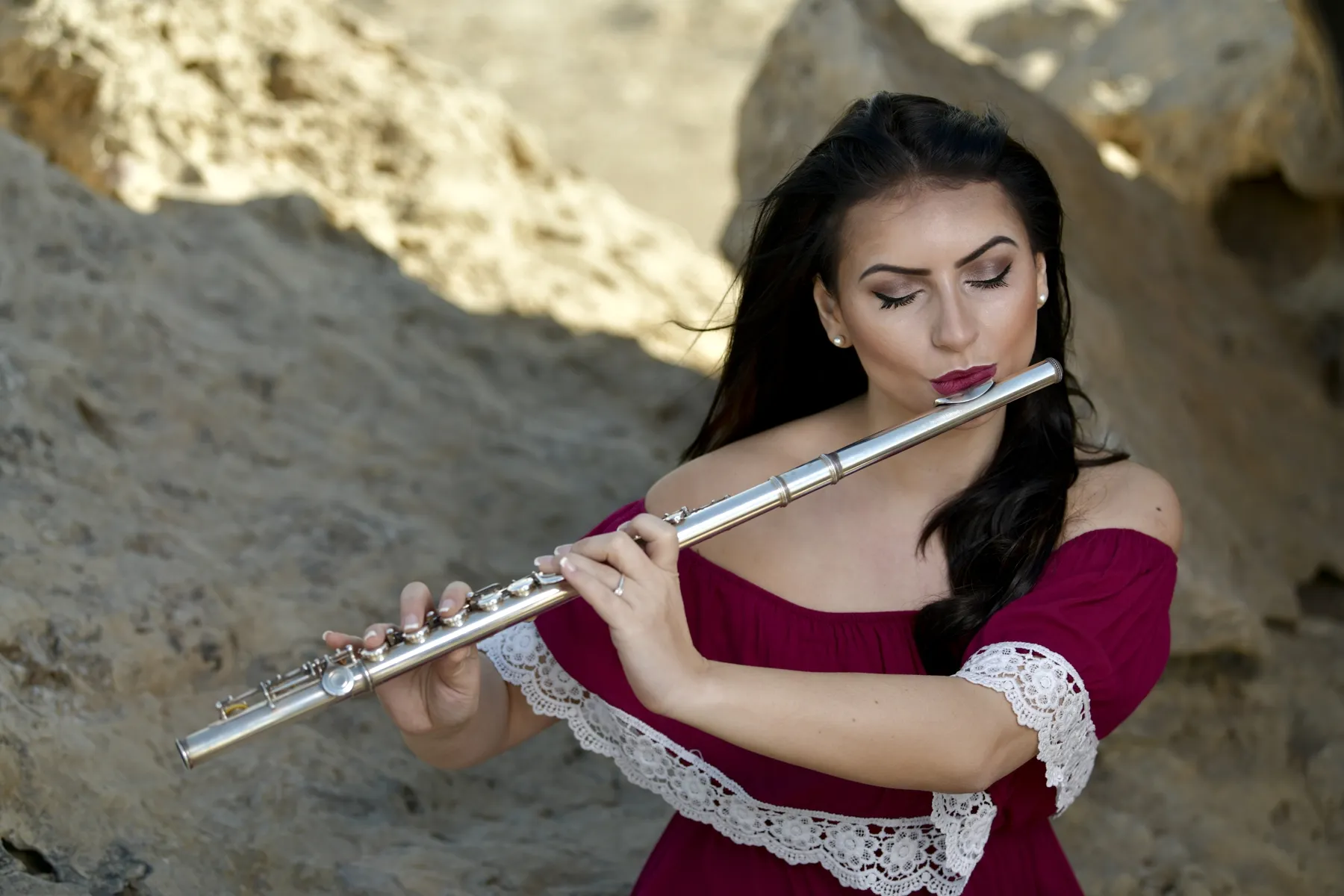 Снимка на жена със саксофон KristinSAX
